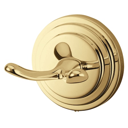 Kingston Brass Milano Robe Hook, Polished Brass BA2717PB